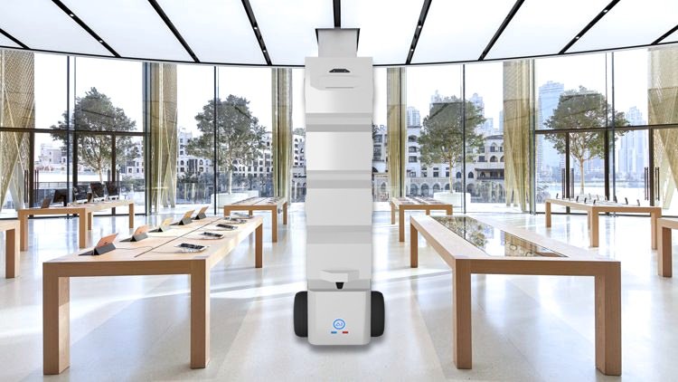 Robot Foxee vu de face de chez Ai Robotics