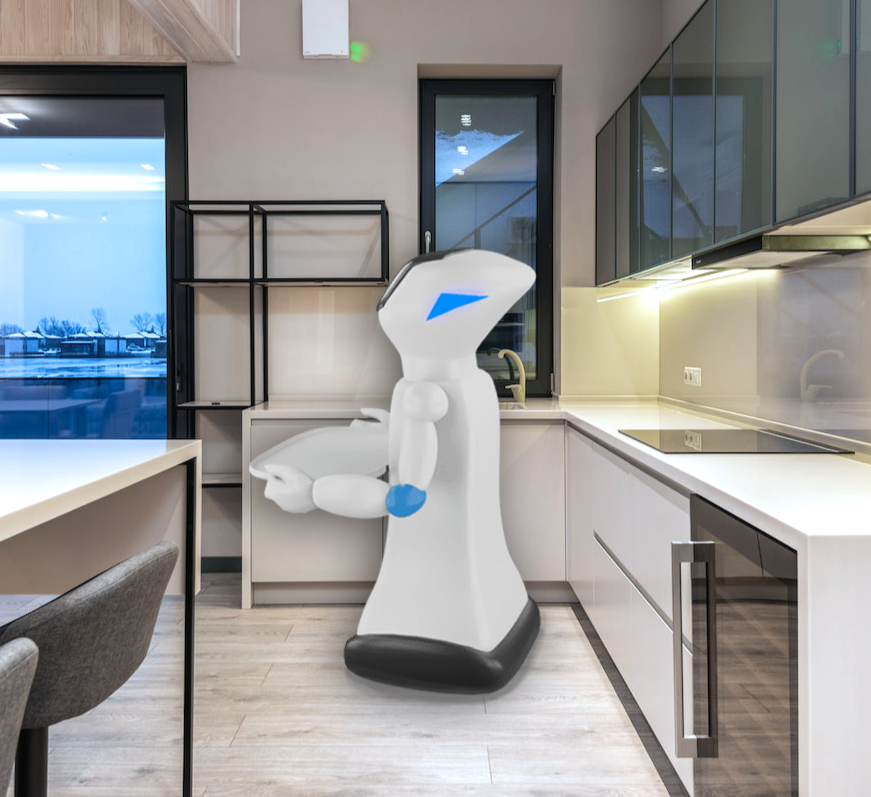 Robot Stellar qui fait le service dans une cuisine d'un client